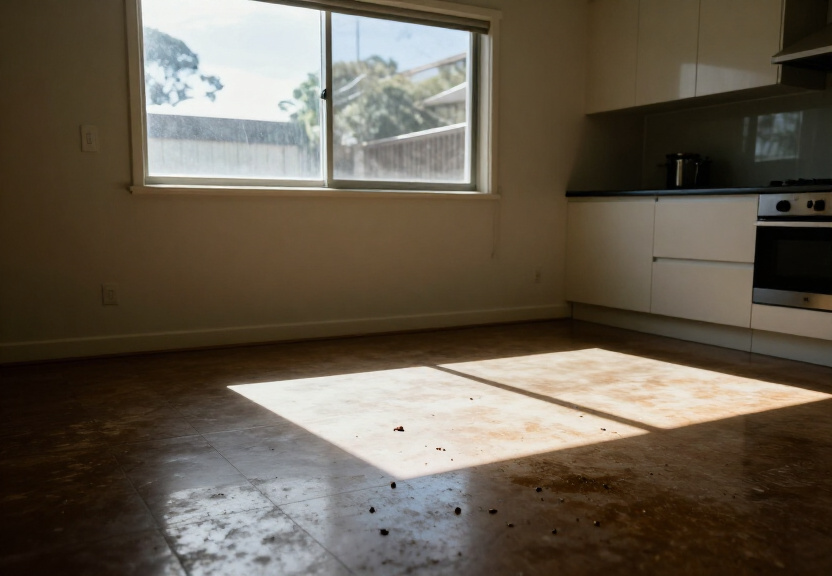 Rodent infestation in Queenscliff garage before treatment